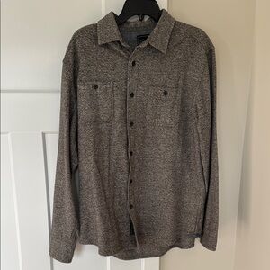 Grayers Heritage Flannels Gray Button-Up Shirt 100% Cotton/Algodon